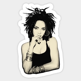 The Miseducation of Lauryn Hill Vintage Halftone Style Sticker